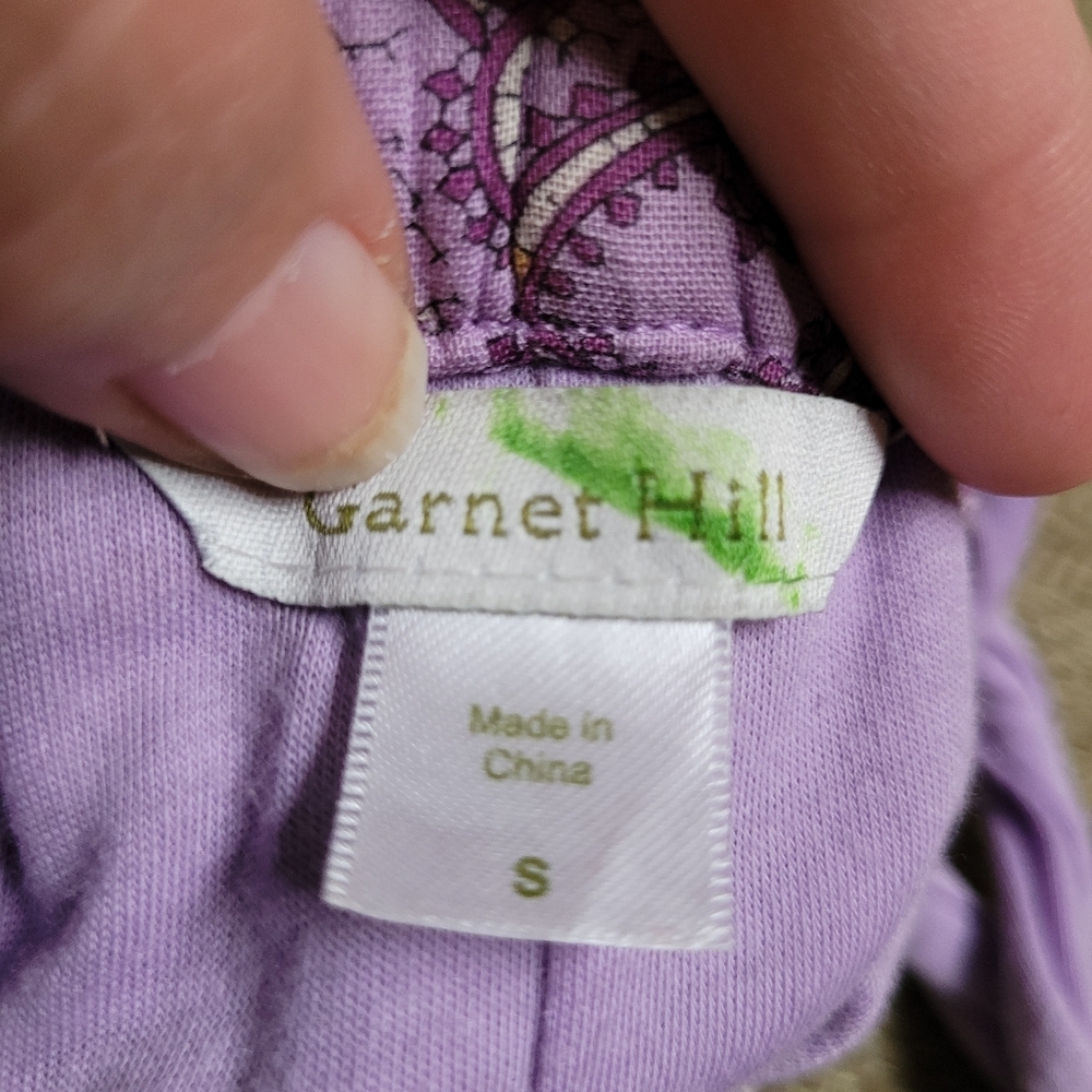 Garnet Hill Lavender Floral Maxi Dress with Twisted Straps - Picture 2 of 5